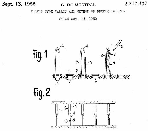 Velvet Type Fabric Patent Drawing